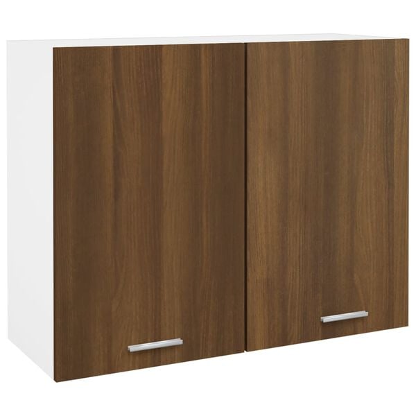 vidaXL Hanging Cabinet Lyon Brown Oak 80x31x60 cm Engineered Wood