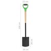 vidaXL Garden Digging Spade D Grip Steel and Hardwood