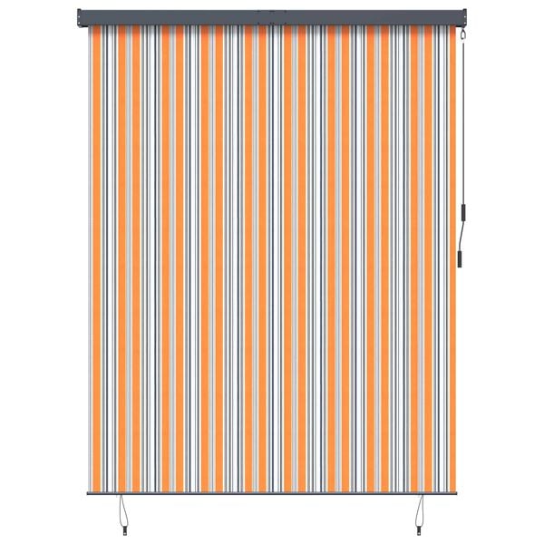vidaXL Roller Blind Yellow and Blue 200 x 250 cm Fabric and Aluminum