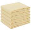 vidaXL Table Cloth 5 pcs Round Cream White &Oslash; 180 cm Polyester