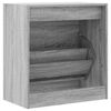 vidaXL Shoe Cabinet Grey Sonoma 60x34x63.5 cm Engineered Wood