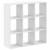 vidaXL Bookcase White 102x32x102 cm Engineered Wood