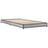 vidaXL Bed Frame without Mattress Grey Sonoma 90x190 cm Single