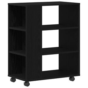 vidaXL Storage Cabinet Black Oak 60 x 35 x 75 cm Engineered Wood