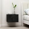 vidaXL Bedside Cabinet High Gloss Black 40x30x30 cm Engineered Wood