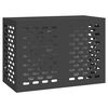 vidaXL Air Conditioner Cover Black 100 x 50 x 70 cm Steel