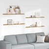 vidaXL Wall Shelf 4 pcs Beige 115 x 9 x 3 cm Engineered Wood
