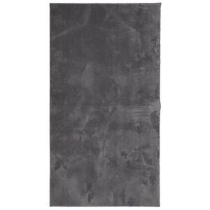 vidaXL Rug HUARTE Short Pile Soft and Washable Anthracite 60x110 cm