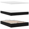 vidaXL Ottoman Bed with Mattresses Black 140x190cm Velvet