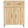 vidaXL Highboard Sonoma Oak 69.5x34x180 cm Engineered Wood