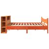 vidaXL Bed Frame without Mattress Wax Brown 200x200 cm Solid Wood Pine