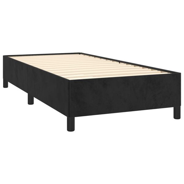 vidaXL Bed Frame without Mattress Black 90x190 cm Single Single Velvet