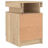 vidaXL Bedside Cabinets with LED Lights 2 pcs Sonoma Oak 35x39x55 cm