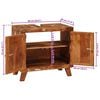 vidaXL Bathroom Cabinet Solid Reclaim wood and Engineered wood