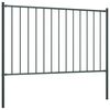 vidaXL Fence Panel with Posts Powder-coated Steel 1.81x1 m Anthracite