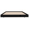 vidaXL Bed Frame without Mattress Black 90x200 cm Solid Wood Pine