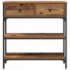 vidaXL Console Table Old Wood 72.5 x 25 x 75 cm Engineered Wood