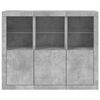 vidaXL Sideboards with LED Lights 3 pcs Concrete Grey Engineered Wood