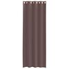 vidaXL Voile Curtains with Grommets 2 pcs Brown 140x260 cm