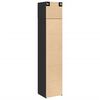 vidaXL Slim Storage Cabinet Black 45x42.5x225 cm Engineered Wood