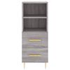 vidaXL Sideboard Grey Sonoma 34.5x34x90 cm Engineered Wood