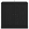 vidaXL Sideboard Black Oak 70 x 35.5 x 67.5 cm Engineered Wood
