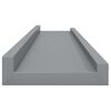vidaXL Wall Shelves 4 pcs Grey 80x9x3 cm