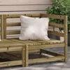 vidaXL Garden Sofa Corner 70x70x67 cm Impregnated Wood Pine