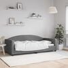 vidaXL Day Bed without Mattress Dark Grey 90x190 cm Single Fabric