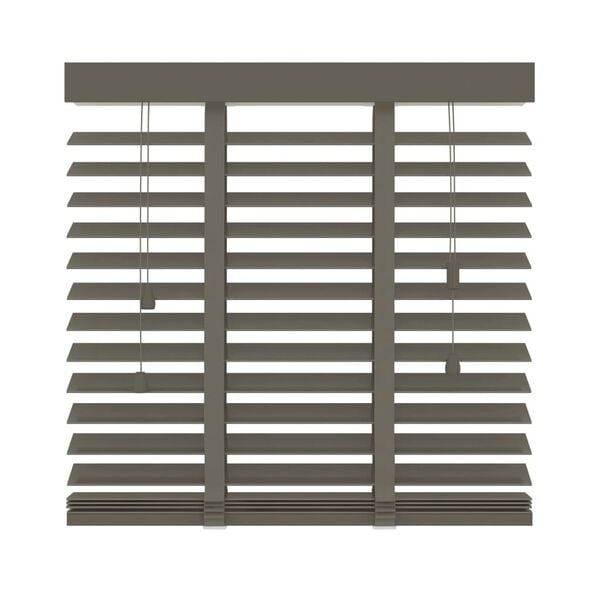Decosol Horizontal Blinds Wood 50 mm 60x180 cm Taupe