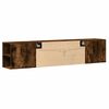 vidaXL TV Wall Cabinet with LED Smoked Oak 180x31x39.5 cm