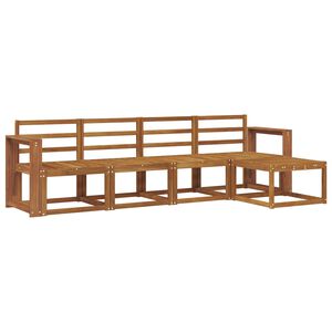 vidaXL Outdoor Sofa Set 5 pcs Natural Solid Acacia Wood