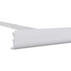 vidaXL Awning Frame Manual White 500 x 300 cm Aluminium