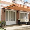 vidaXL Retractable Awning Manual Yellow and Orange 600 x 300 cm
