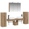 vidaXL Bathroom Furniture Set 6 pcs Artisan Oak