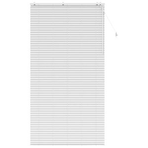 vidaXL Venetian Blind White 125 x 250 cm 35 mm Solid Paulownia Wood