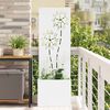 vidaXL Garden Privacy Screen White 50 x 140 cm Cold-rolled steel
