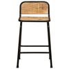 vidaXL Bar Stools 2 pcs 46x35.5x70 cm Solid Wood Rough Mango