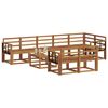 vidaXL Outdoor Sofa Set 9 pcs Natural Solid Acacia Wood