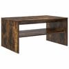 vidaXL Coffee Table Smoked Oak 80 x 50 x 40 cm Engineered Wood