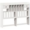 vidaXL Bookcase Bed without Mattress White 160x200cm Solid Wood Pine