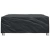 vidaXL Furniture Cover Plain Black 200 x 190 x 85 cm 210D