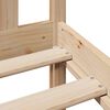 vidaXL Bookcase Bed without Mattress 160x200 cm Solid Wood Pine