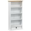 vidaXL CD cabinet White 52 x 17.5 x 103 cm Solid Pine Wood
