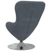 vidaXL Egg Chair Dark Grey 63 x 73 x 90 cm Velvet