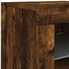 vidaXL Side Cabinets with LED Lights 2 pcs Smoked Oak Engineered Wood