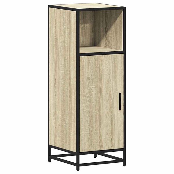 vidaXL Bathroom Cabinet Sonoma Oak 35x37.5x100 cm Engineered Wood