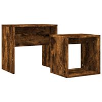 vidaXL Nesting Coffee Tables 2 pcs Smoked Oak Engineered Wood