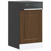 vidaXL Dishwasher Panel Porto Brown Oak 45x1,5x67 cm Engineered Wood