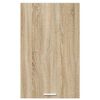 vidaXL Hanging Cabinet with Door Sonoma Oak and White 50 x 31 x 80 cm